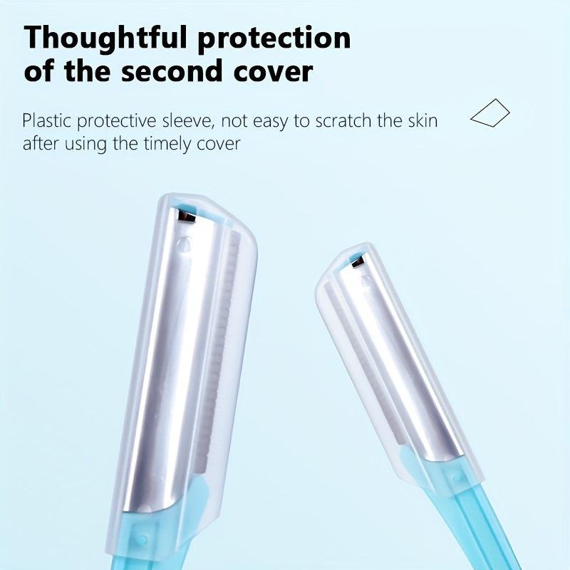 Eyebrow Razor with Protective Cap for Exfoliation