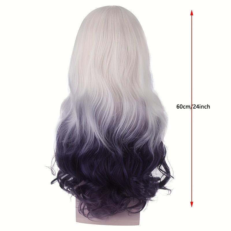 Ombre Long Curly Synthetic Wig Movie Cosplay Wig For Halloween Cosplay Party