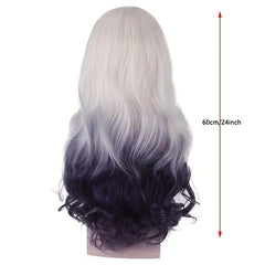 Ombre Long Curly Synthetic Wig Movie Cosplay Wig For Halloween Cosplay Party