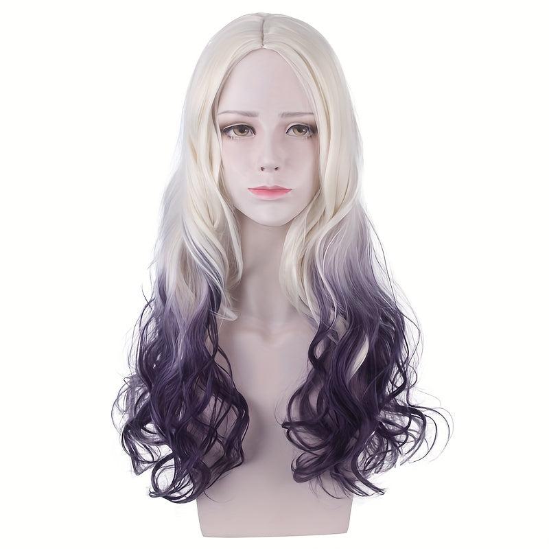 Ombre Long Curly Synthetic Wig Movie Cosplay Wig For Halloween Cosplay Party