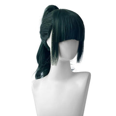 Green Long Curly Wig With Ponytail Anime Cosplay Wig