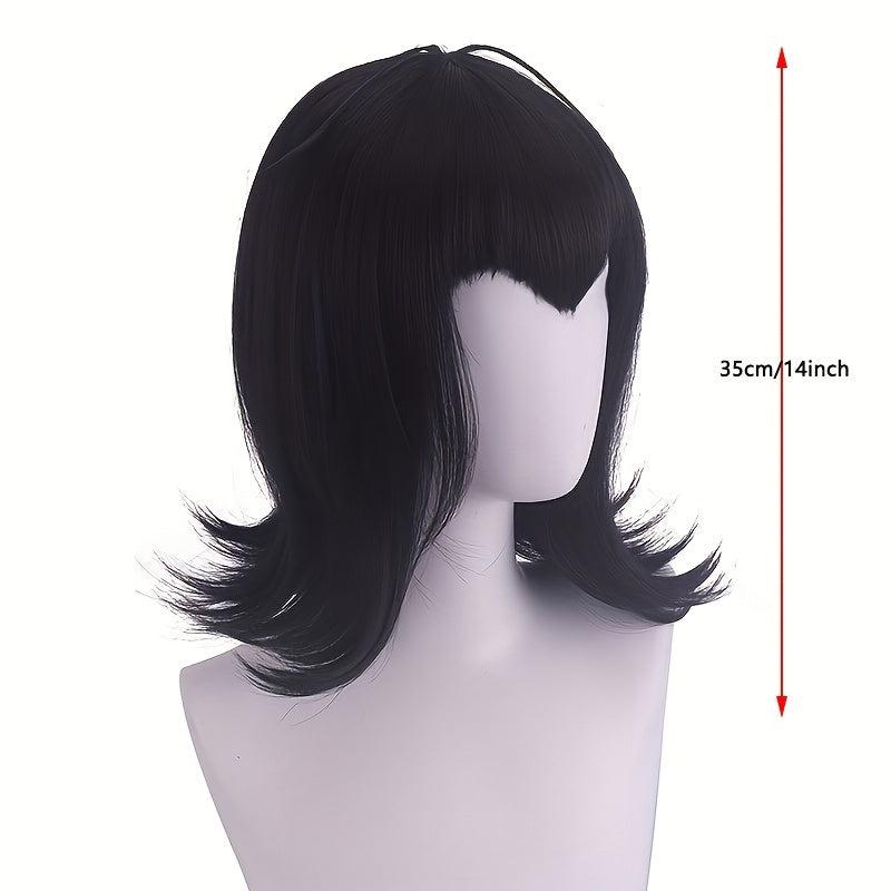 Short Straight Wig Synthetic Wig With Bangs Anime Cosplay Wig For Halloween