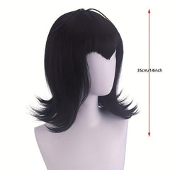 Short Straight Wig Synthetic Wig With Bangs Anime Cosplay Wig For Halloween