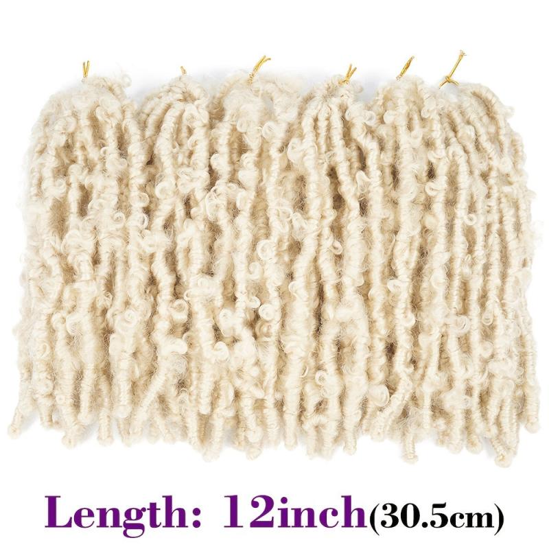 Butterfly Locs Crochet Hair Extension Synthetic Pre Looped Crochet Hair