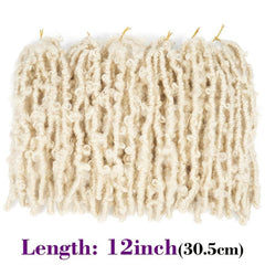 Butterfly Locs Crochet Hair Extension Synthetic Pre Looped Crochet Hair