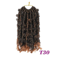 Butterfly Locs Crochet Hair Extension Synthetic Pre Looped Crochet Hair