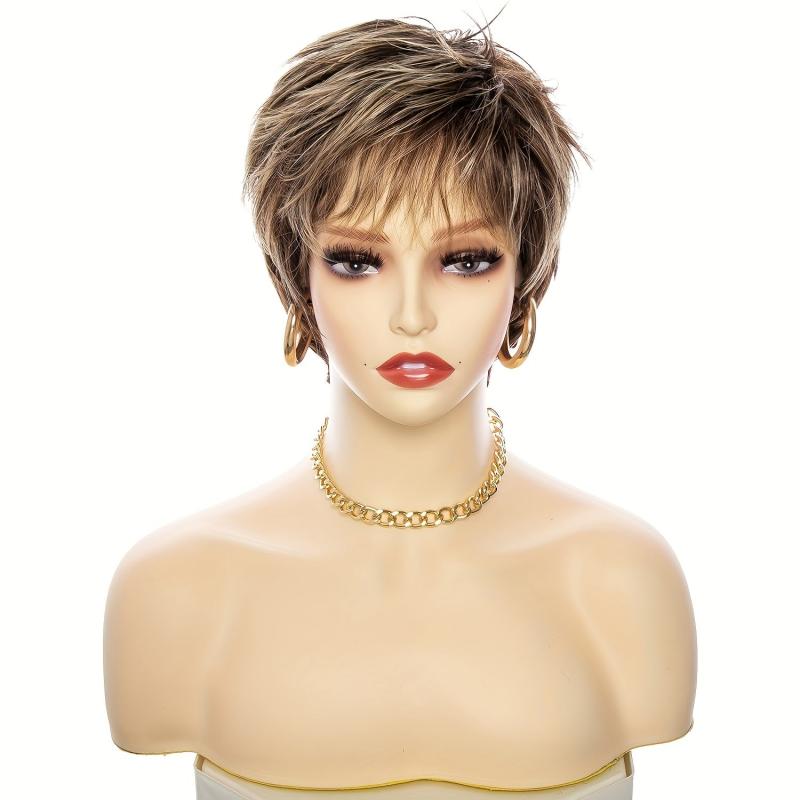 Short Curly Pixie Cut Wig for Daily Use Natural Looking