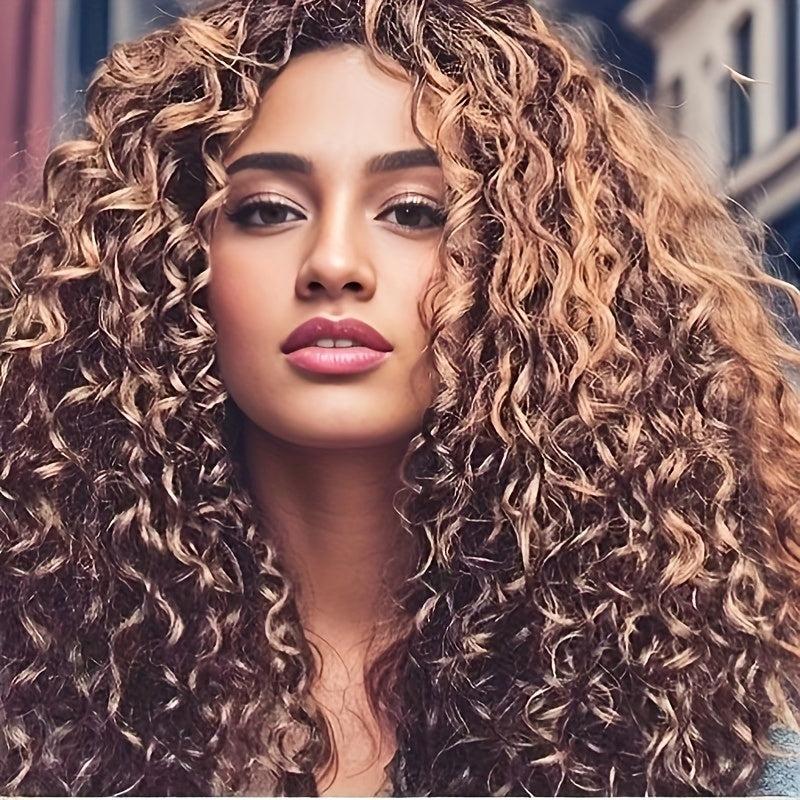 Long Curly Synthetic Wig Natural Looking Daily Use