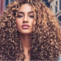 Long Curly Synthetic Wig Natural Looking Daily Use