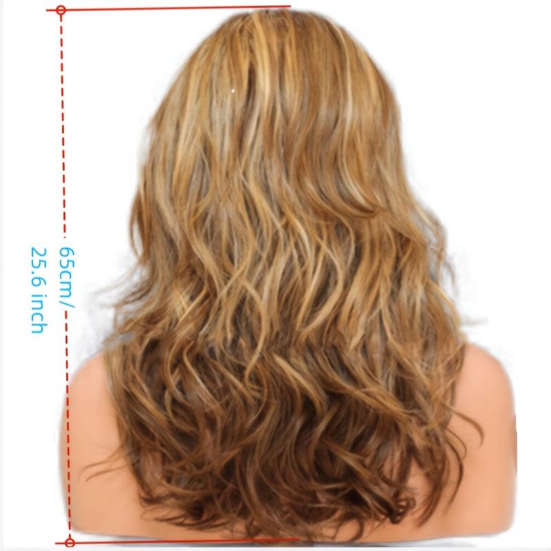 Natural Wavy Neutral Wig Heat Resistant Fiber Synthetic Wig