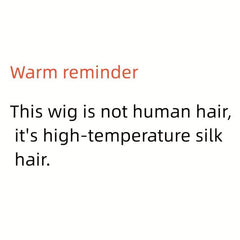 Natural Wavy Neutral Wig Heat Resistant Fiber Synthetic Wig
