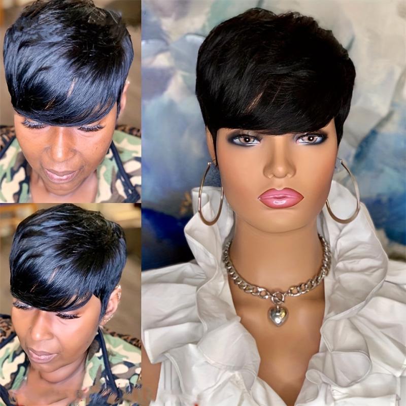 Pixie Wig Human Hair Wigs For Women 15 613 Pixie Cut Human Hair Wigs Short