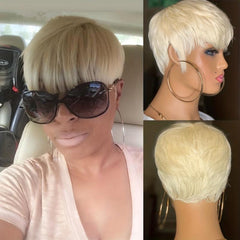 Pixie Wig Human Hair Wigs For Women 15 613 Pixie Cut Human Hair Wigs Short