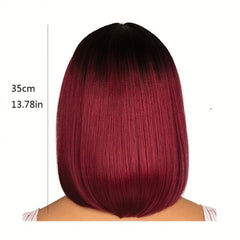 Short Straight Bob Cut Wig Beginners Friendly Heat Resistant 30 Natural Looking