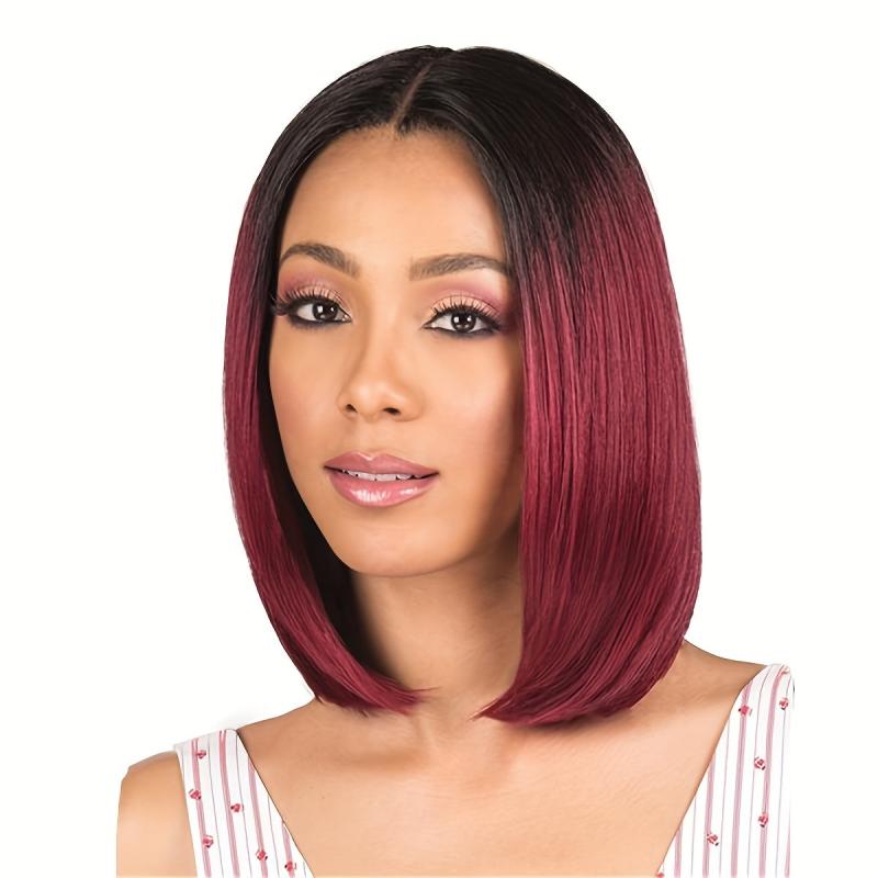Short Straight Bob Cut Wig Beginners Friendly Heat Resistant 30 Natural Looking