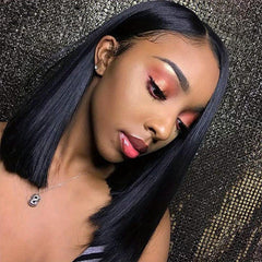Short Straight Bob Cut Wig Beginners Friendly Heat Resistant 30 Natural Looking
