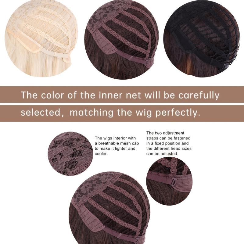 Two Tone Long Curly Synthetic Wig for Daily Use