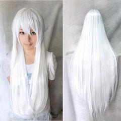 Colorful Long Straight Wig With Bangs Synthetic Wig Cosplay Wigs
