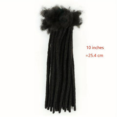 Dreadlock Extensions 0.8cm Loc Extensions Human Hair 10 Strands