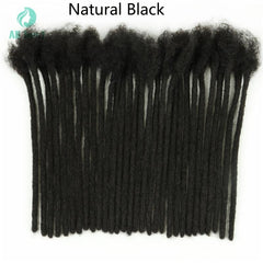 Dreadlock Extensions 0.8cm Loc Extensions Human Hair 10 Strands