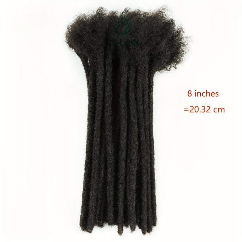 Dreadlock Extensions 0.8cm Loc Extensions Human Hair 10 Strands