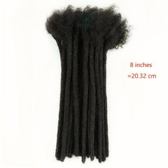 Dreadlock Extensions 0.8cm Loc Extensions Human Hair 10 Strands