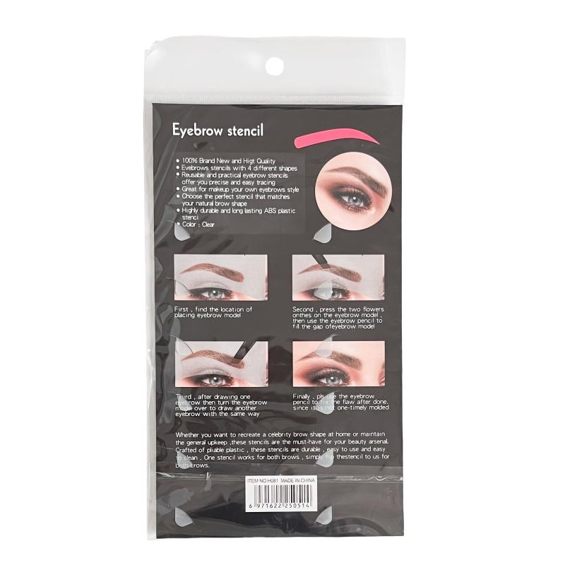 6pcs Eyebrow Stencil for Shaping Makeup Tool