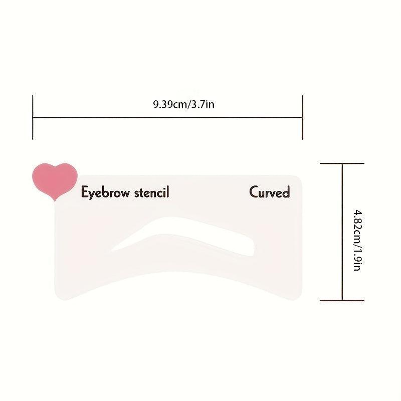 6pcs Eyebrow Stencil for Shaping Makeup Tool