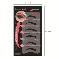 6pcs Eyebrow Stencil for Shaping Makeup Tool