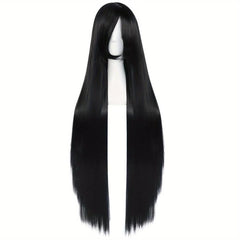 Long Straight Synthetic Wig for Halloween Cosplay