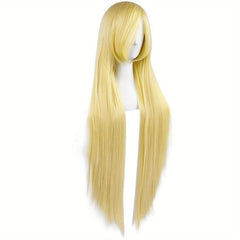 Long Straight Synthetic Wig for Halloween Cosplay