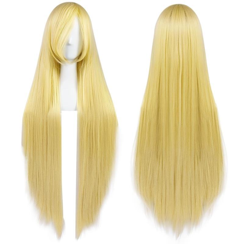 Long Straight Synthetic Wig for Halloween Cosplay