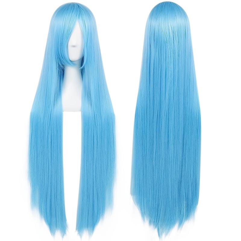 Long Straight Synthetic Wig for Halloween Cosplay
