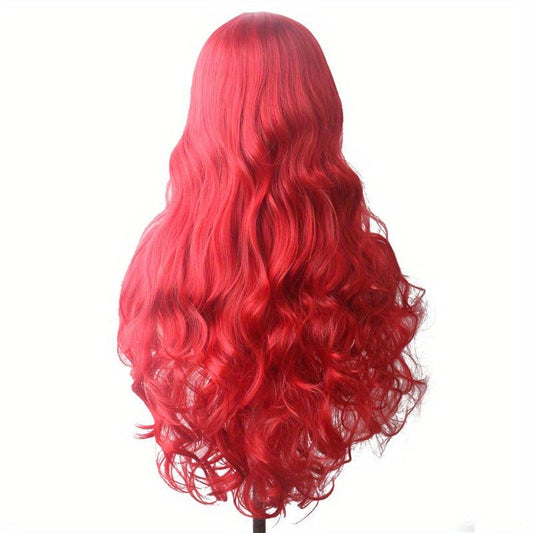 Long Curly Wig Synthetic Wig Heat Resistant Fashionable Daily Party
