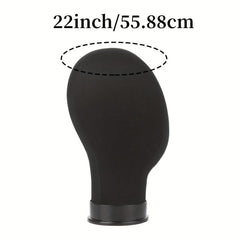 Colorful Canvas Block Head For Wig Display Model Head Professional 55 88 Cm
