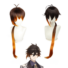 Orange Highlight Cosplay Wig with Bangs