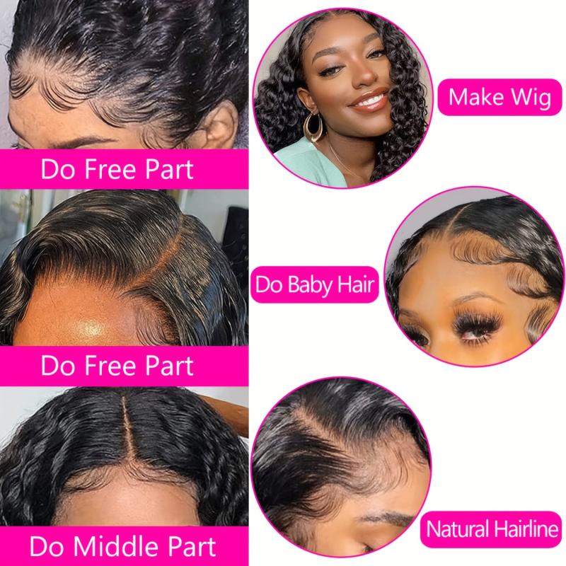 4X4 Lace Closure Curly Wave 100% Human Hair Hand Tied Natural Part
