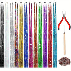 92 Cm Hair Wire Set 12 Colors Hair Extension Tool Fairy Hair Halloween Christmas