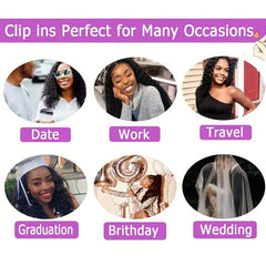 Kinky Curly Clip In Hair Extensions For Women