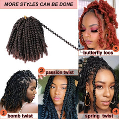 20 32 Cm Fluffy Spring Twist Hair Crochet Braiding Hair