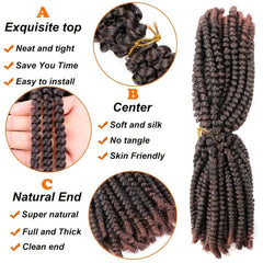20 32 Cm Fluffy Spring Twist Hair Crochet Braiding Hair