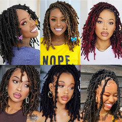 6Pack 60 Butterfly Locs Hair Pre Looped Distressed Butterfly Locs Crochet Hair