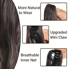 Wavy Claw Clip Ponytail Extensions for Women 50.8 cm Long