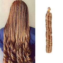 Ombre French Curls Braiding Hair Extensions Spiral Curls Crochet Hair