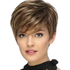 15 24 Cm Pixie Cut Wigs Synthetic Short Pixie Haircut Wig With Bangs