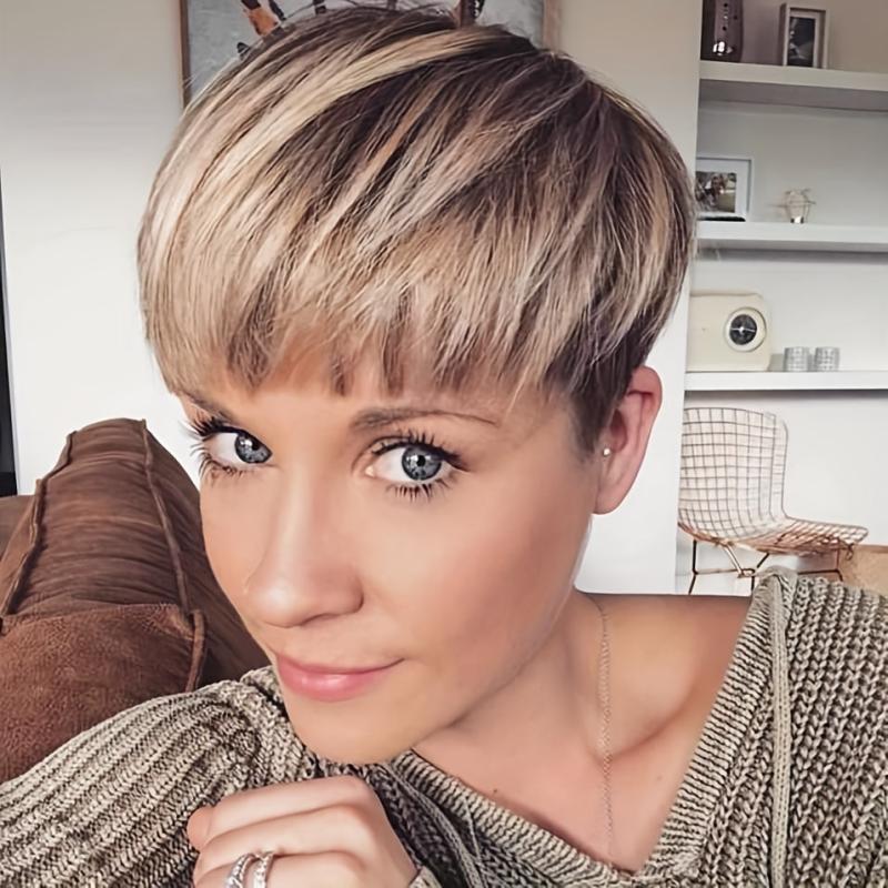 Short Pixie Cut Hair Wigs For Women Daily Party Wear