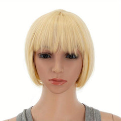 25cm Short Bob Straight Hair Wigs With Bangs in Various Colors for Cosplay Party