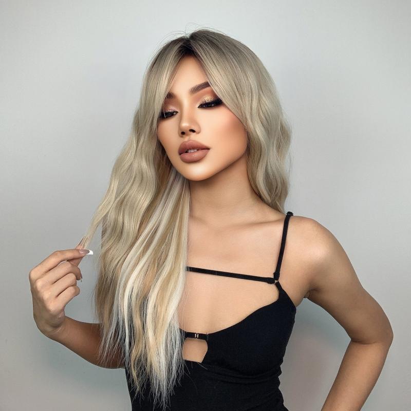 Long Curly Synthetic Wig for Women Natural Looking