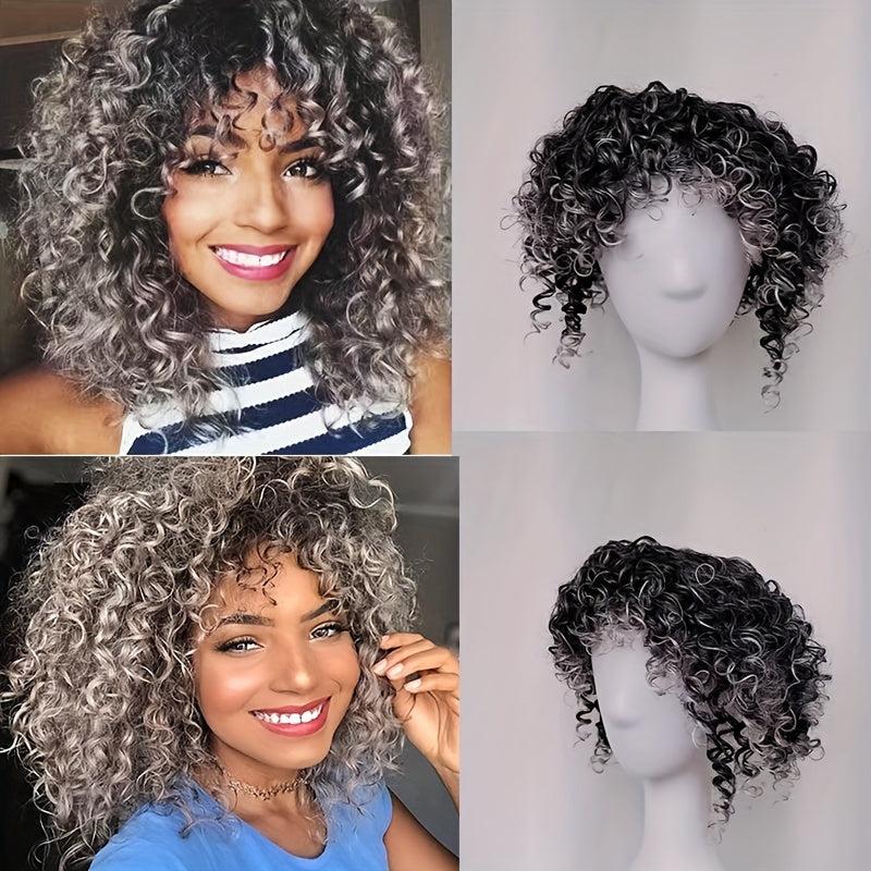 Afro Kinky Curly Hair Toppers Toupee Clip In Hair Toppers Synthetic Fiber