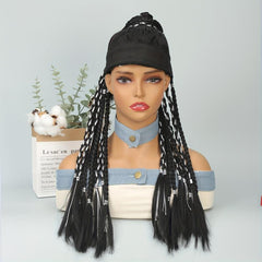 Y2K 60-96cm Long Braid Ponytail Extensions Synthetic Twist Braided Ponytail